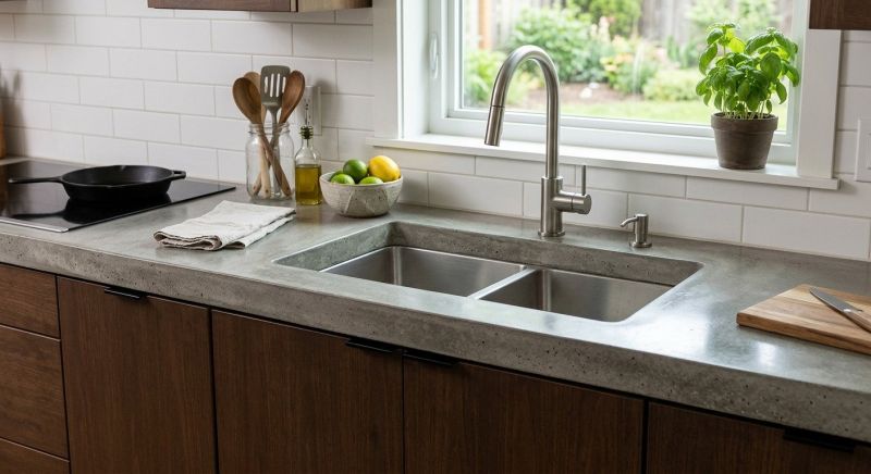 Concrete Counter Installation in Napa, CA